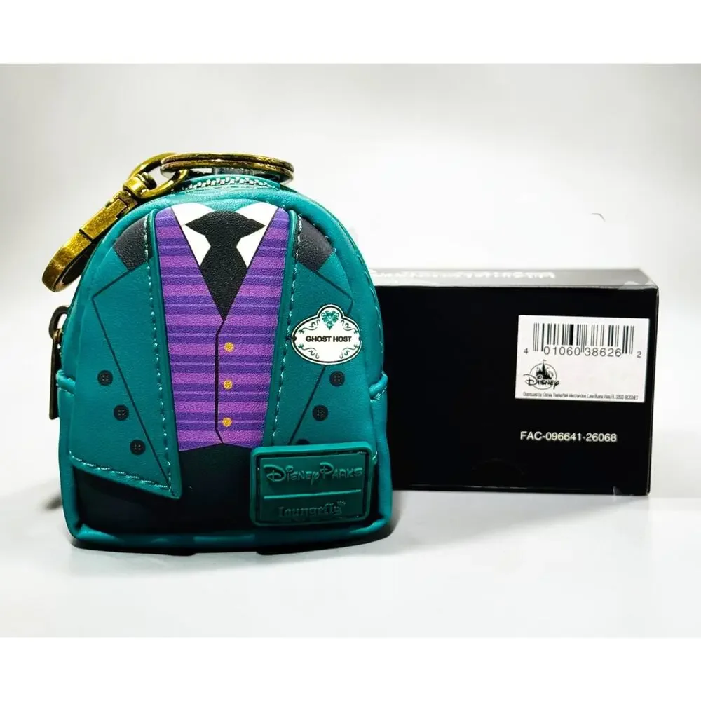 Disney Parks Loungefly Haunted Mansion Ghost Host Butler Cast Member Bag Charm